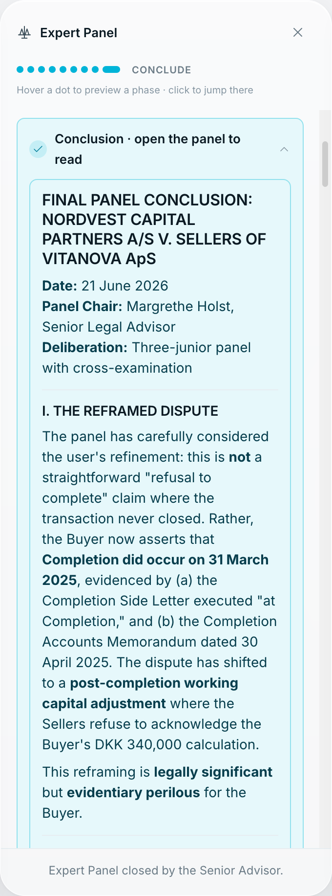 Tero Expert Panel — the cited conclusion