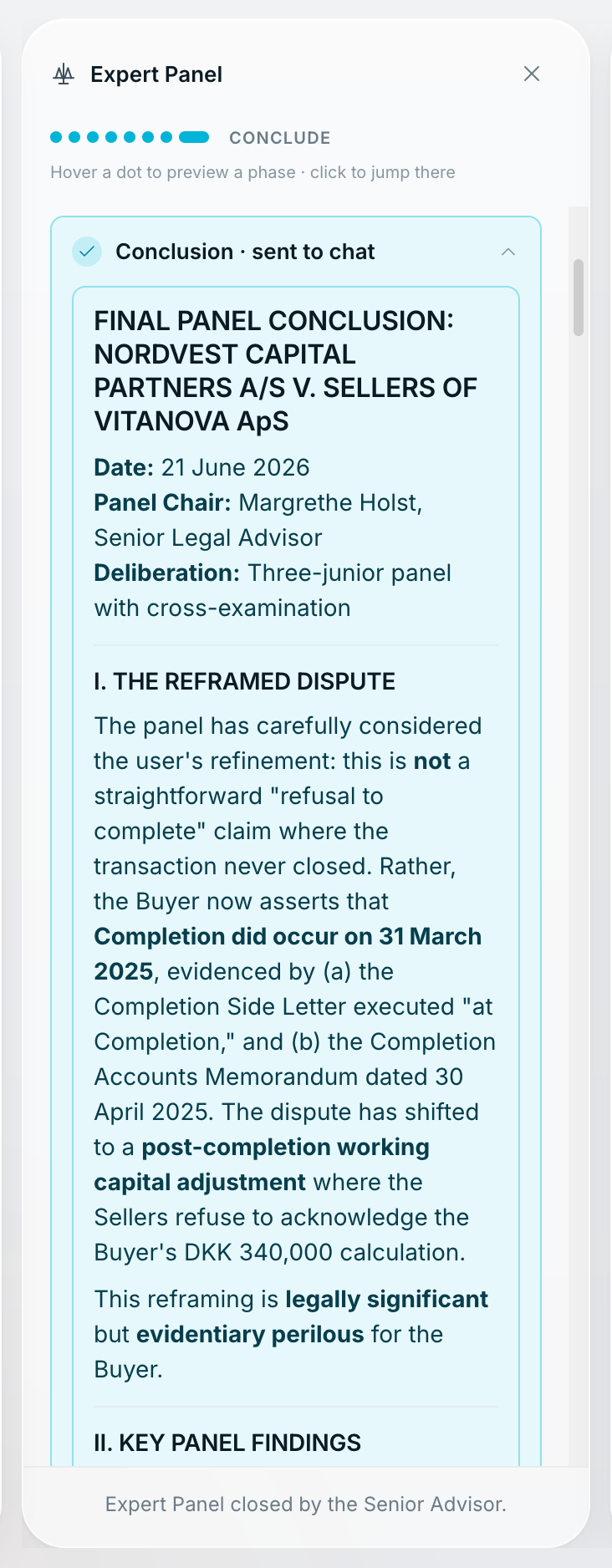 Tero Expert Panel — the cited conclusion